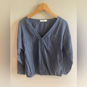 Rabens soloner cotton long sleeve top
